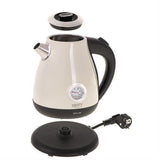 Camry CR 1344 creme Elektrischer Wasserkocher mit Thermometer 1,7L Edelstahl Wasserstandsanzeige