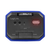 LogiLink Digitale Parkuhr, automatische Aktivierung, 24-Stunden-, Datum und Uhrzeit-Anzeige, SOS-Licht, Blau