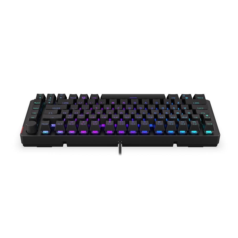 ENDORFY EY5A076 - Keyboards (US) Thock 75% Kailh RD, Tastatur, Schwarz, ENG-Layout, Beleuchtet