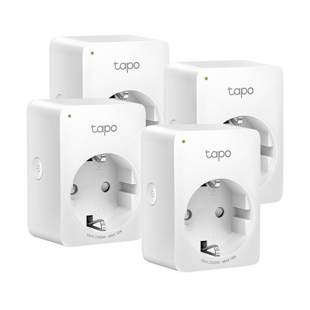 TP-Link Tapo P100 Mini Smart WLAN-Steckdose 4er Pack Fernzugriff kein Hub notwendig