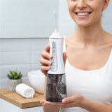 Adler AD 2185 Munddusche Weiß 350ml 5 Modi 10 Aufsätze USB-C 1800mAh