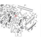 Nilfisk Original 31001087 Gear LH & Gear RH Zahnrad