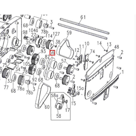 Nilfisk Original 31001087 Gear LH & Gear RH Zahnrad