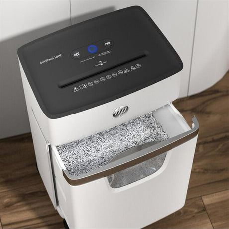 HP OneShred 10MC Aktenvernichter P5 Micro Cut 10 Blatt 20 Liter