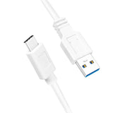 LogiLink USB Datenkabel 3.2 Gen1x1 Kabel USB-A Stecker auf USB-C Stecker 1,5m weiß