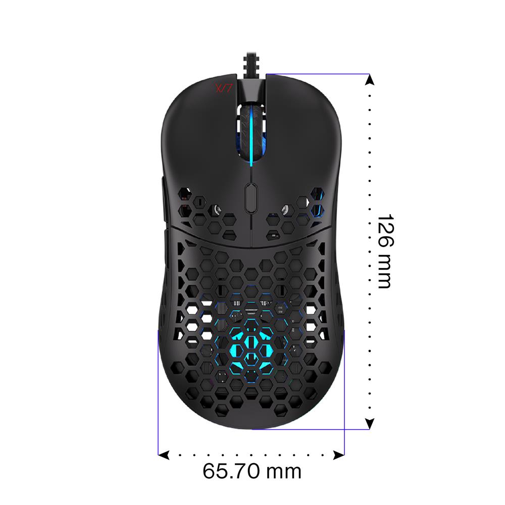 ENDORFY LIX, Ultraleichte Gaming-Maus (59 g), 8000 DPI, Schwarz | EY6A002