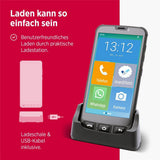 Olympia NEO Mini+ Seniorenhandy 5" Smartphone Notruftaste Whatsapp Android 15 4G LTE Dual SIM