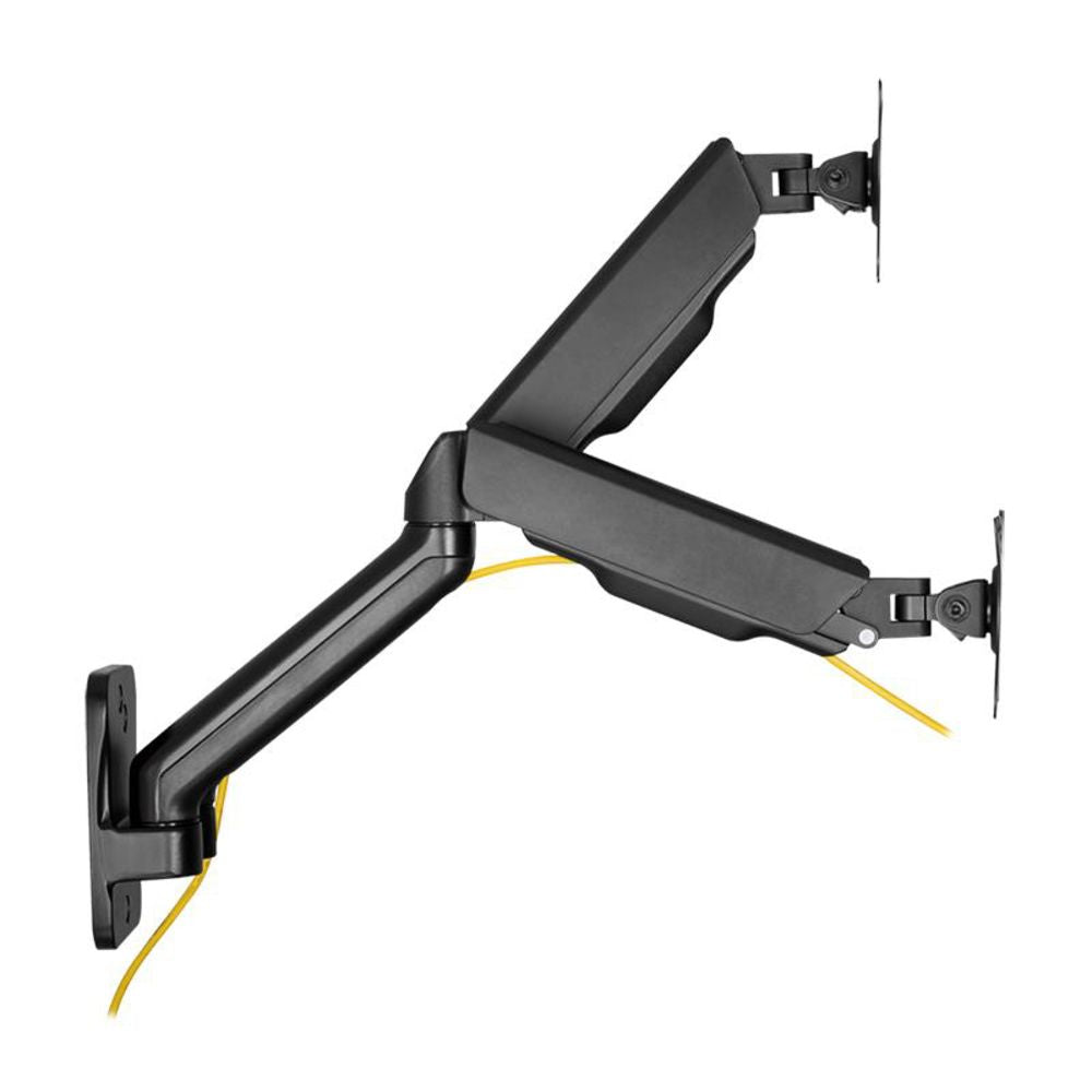 LogiLink Monitorwandhalterung 2-fach, 17-32", Gasdruckfeder, 90–540 mm