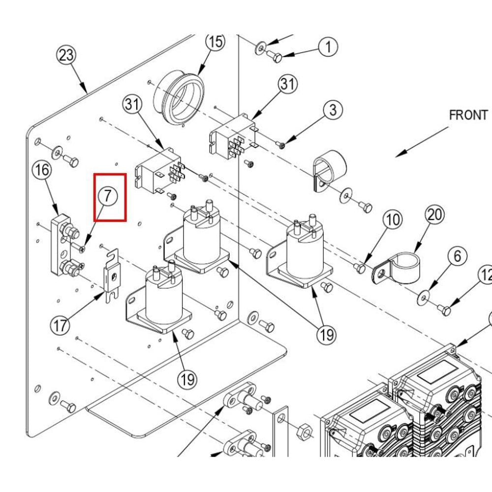 Nilfisk Original 56003681 Scr Flat Phil Thd Frm10-24x.75 Schraube