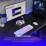 ENDORFY Thock Wireless Onyx White Tastatur mit Kailh Box Red US Layout ARGB