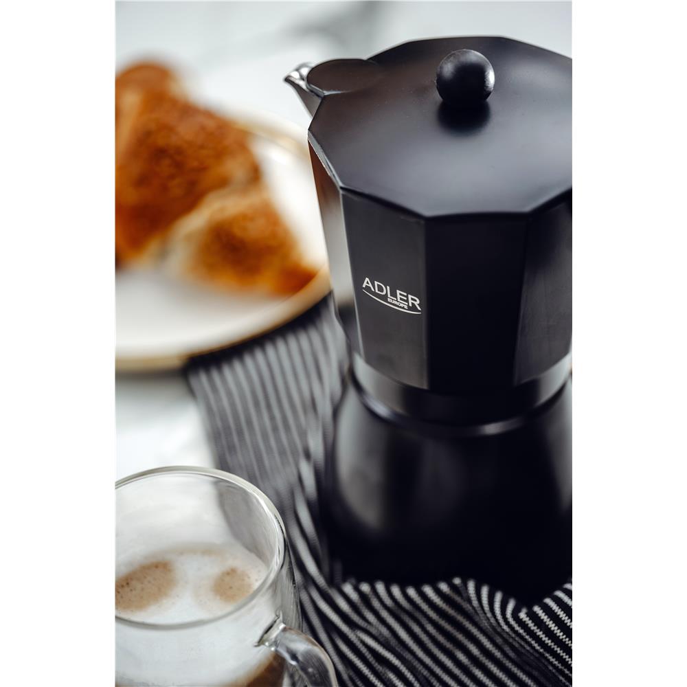 Adler AD 4420 Espresso-Kaffeemaschine - 520ml Espressokocher, Schwarz