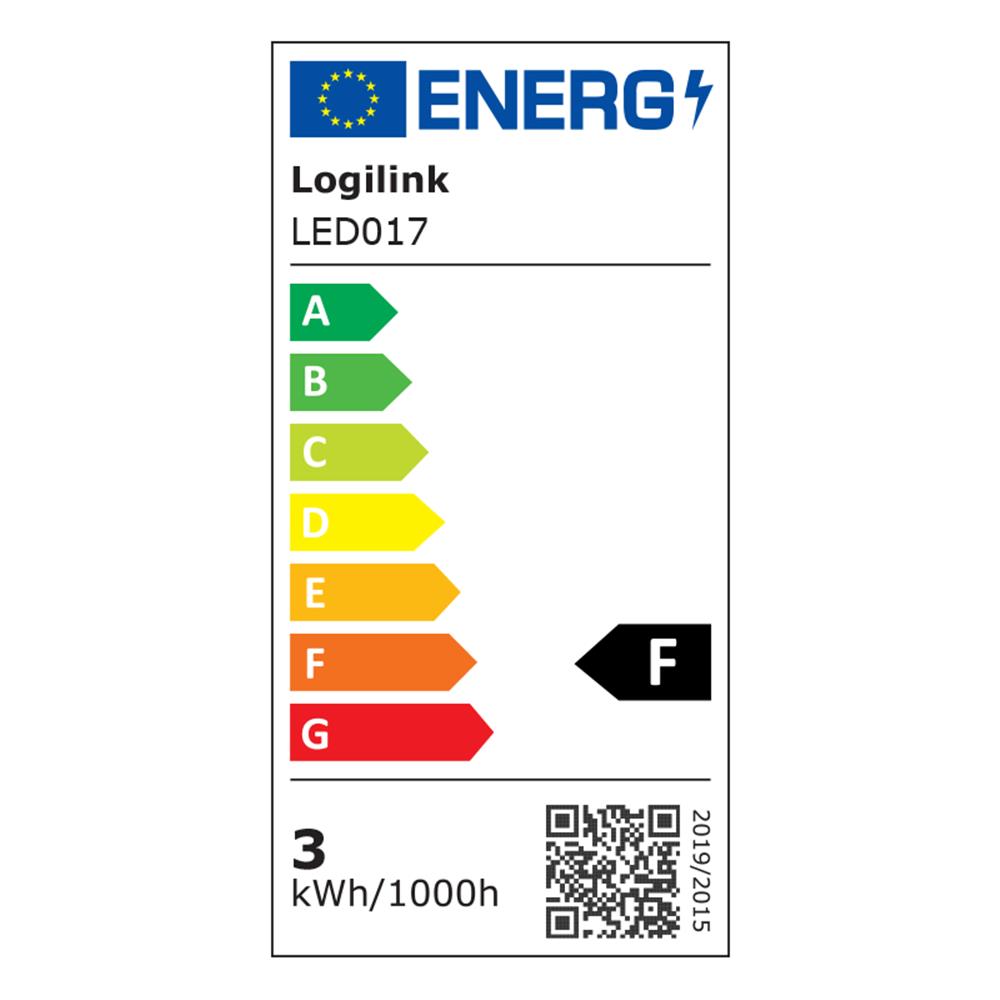 LogiLink LED-Schreibtischlampe, 5000 K, 240 lm, flexibel, Touch-Bedienung, USB‑C