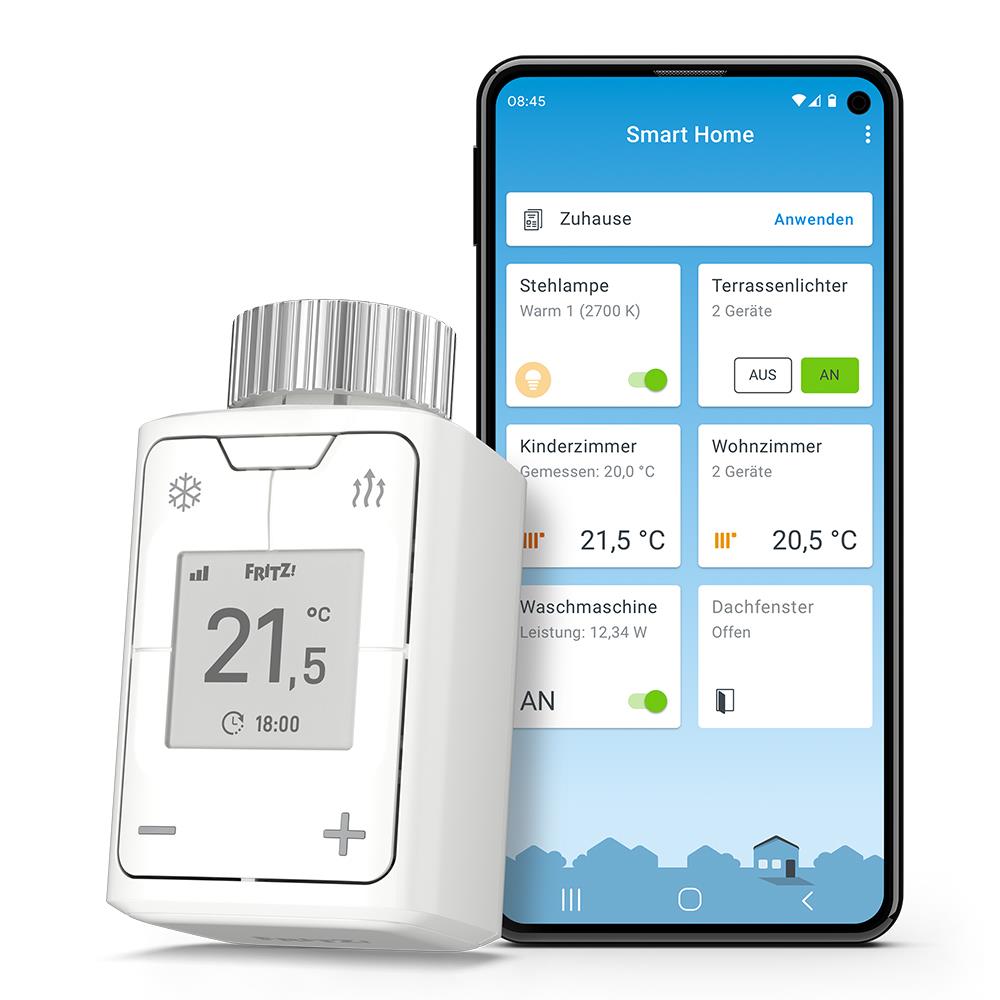 FRITZ!DECT 302 – Heizkörperthermostat mit erweitertem Display & präziser Temperaturregelung
