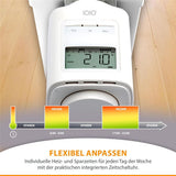IOIO HT 2000-23 elektronisches Heizkörperthermostat programmierbar Heizthermostat digital weiß