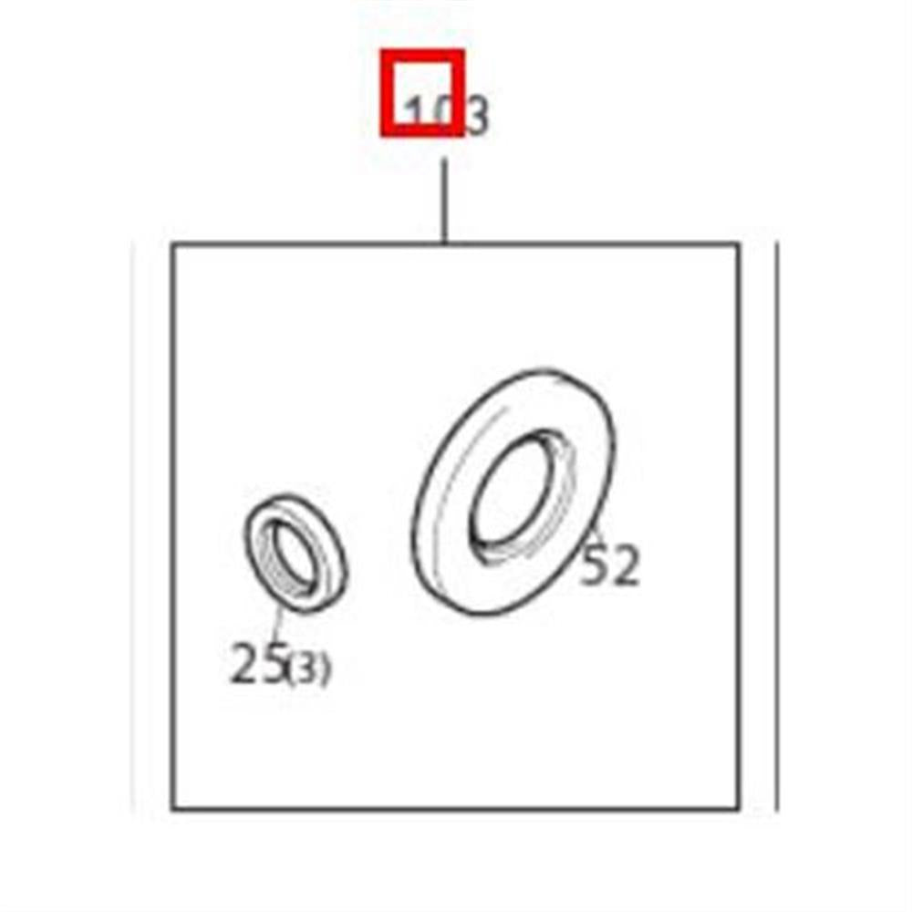 Nilfisk Original 31000590 Oil Seal Kit 3 Pcs / Dichtung