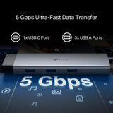 TP-Link UH9120C USB C Hub 9 in 1 HDMI 4K LAN SD USB Power Delivery