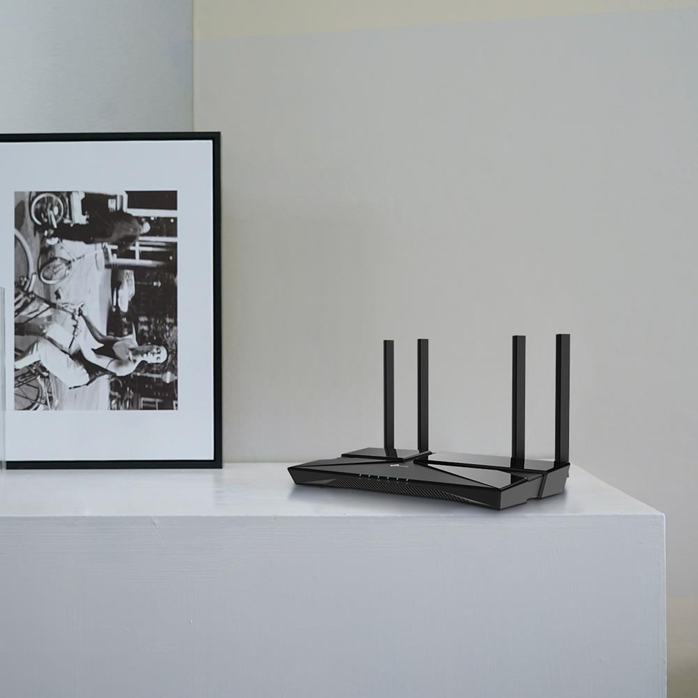 TP-Link Archer AX10 AX1500 Dualband Wi-Fi 6 Gigabit WLAN Router 4 Antennen OFDMA MU-MIMO Schwarz