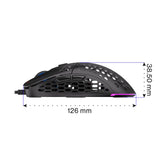 ENDORFY LIX, Ultraleichte Gaming-Maus (59 g), 8000 DPI, Schwarz | EY6A002