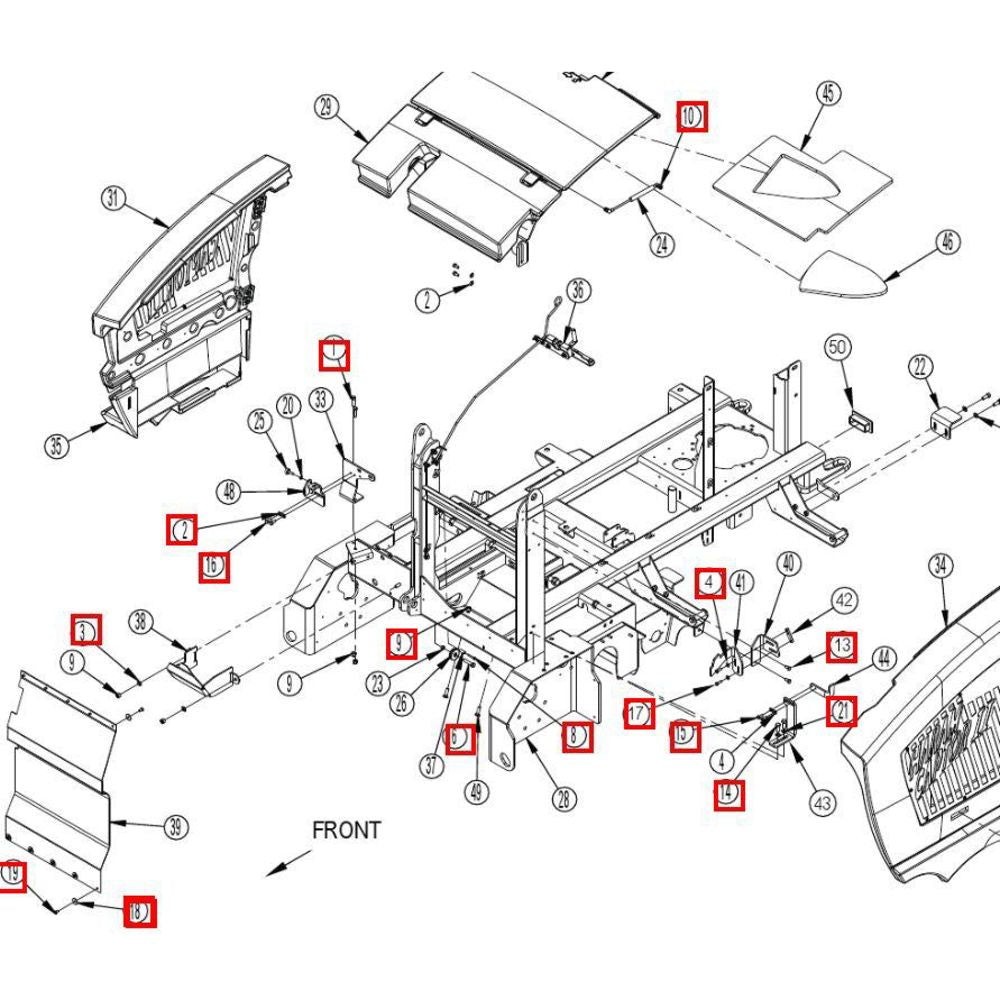 Nilfisk Original 56383006 Hardware Kit ENG Chassis SYS Fahrwerksatz