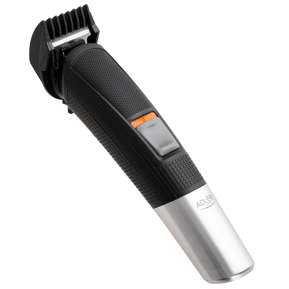 Adler AD 2943 5-in-1 Pflegeset mit Ladestation Rasierer Trimmer LED Anzeige schwarz