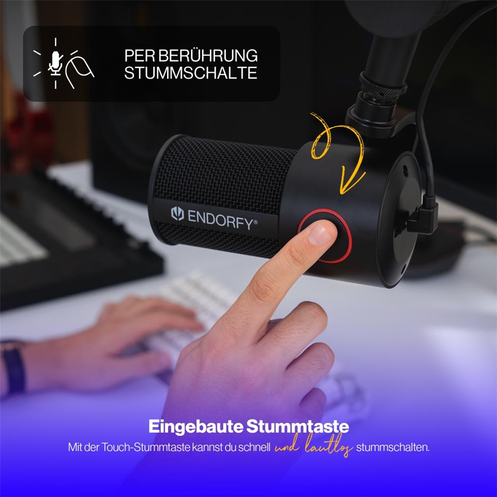 ENDORFY Solum Studio USB Mikrofon mit verstellbarem Arm
