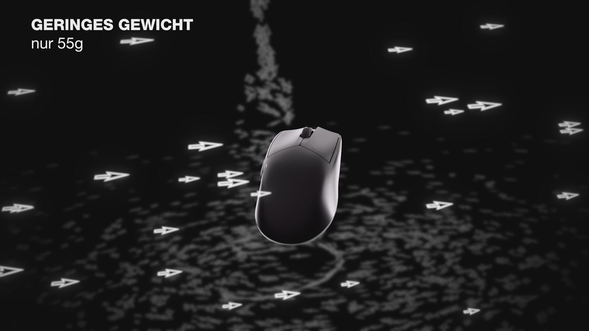 be quiet! Dark Perk Sym Wireless Gaming Maus 55g, PAW3950, 32.000 DPI, 8.000 Hz