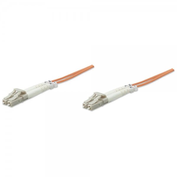 Intellinet LWL-Kabel Glasfaser LC/LC OM2 Duplex Multimode 5 m orange 470339