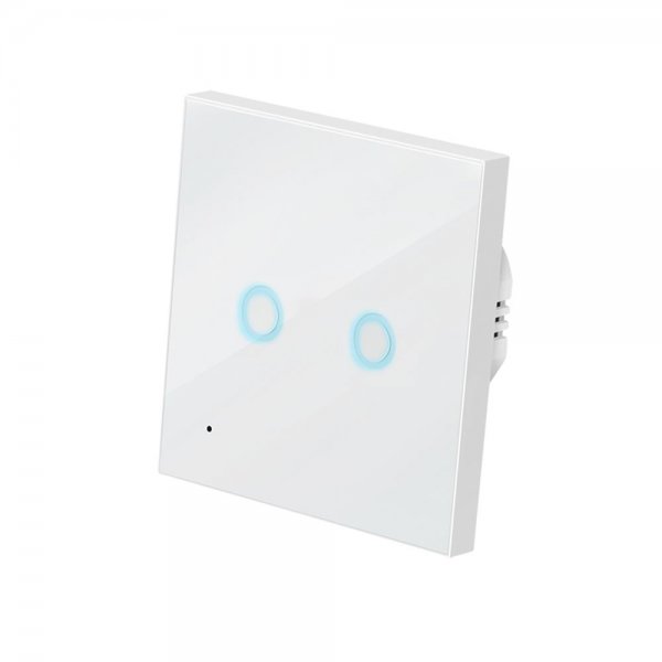 LogiLink Smart Home Wi-Fi Smart Wandschalter 2-fach Tuya kompatibel