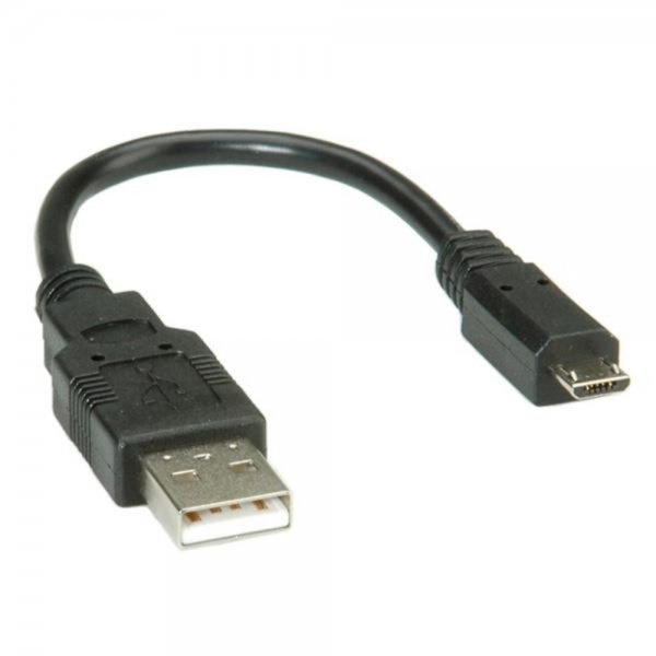 ROLINE USB 2.0 Kabel Typ A ST - Micro B ST 0,15 m