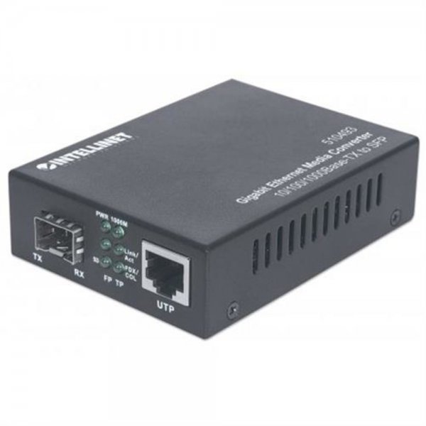 Intellinet 510493 1000Mbit/s Multi-mode,Single-mode Schwarz Netzwerk Medienkonverter