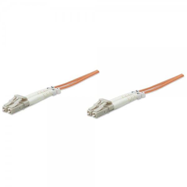 Intellinet LWL-Kabel Glasfaser LC/LC OM1 Duplex Multimode 1 m orange 471206