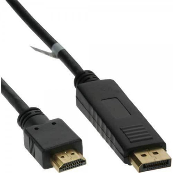 InLine DisplayPort zu HDMI Konverter Kabel - schwarz - # 17181