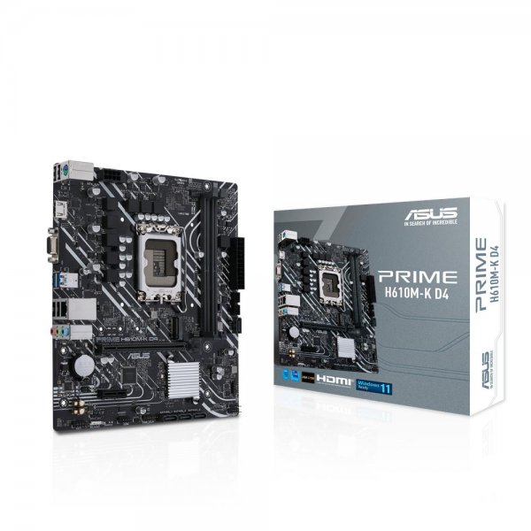 ASUS PRIME H610M-K D4 Gaming Mainboard Sockel Intel LGA 1700 mATX DDR4 PCIe 4.0 M.2