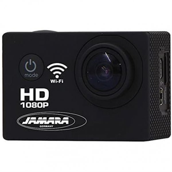 Jamara Camara Full HD Pro Wifi schwarz Actionsport-Kamera 12 MP WLAN 61,6 g