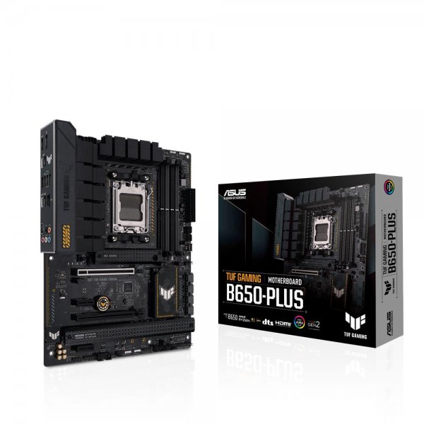 ASUS TUF GAMING B650-PLUS Mainboard Sockel AMD AM5 Ryzen 7000 ATX PCIe 5.0 DDR5 14 Power Stages USB