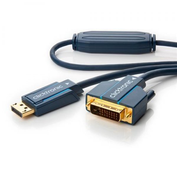 Clicktronic DP/DVI (Displayport) 3m DisplayPort/DVI-Adapter