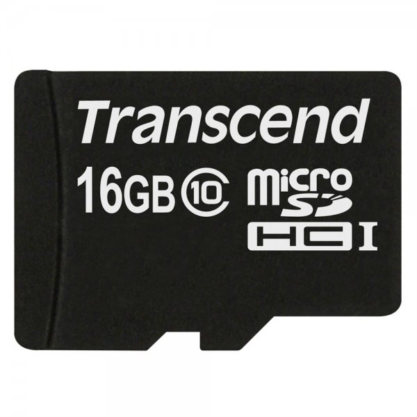 Transcend microSDHC 16GB Class 10 + SD-Adapter