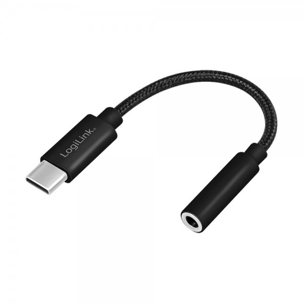 LogiLink UA0398 USB Type-C Kabel auf 3,5-mm-Klinkenstecker-Adapter, 13 cm