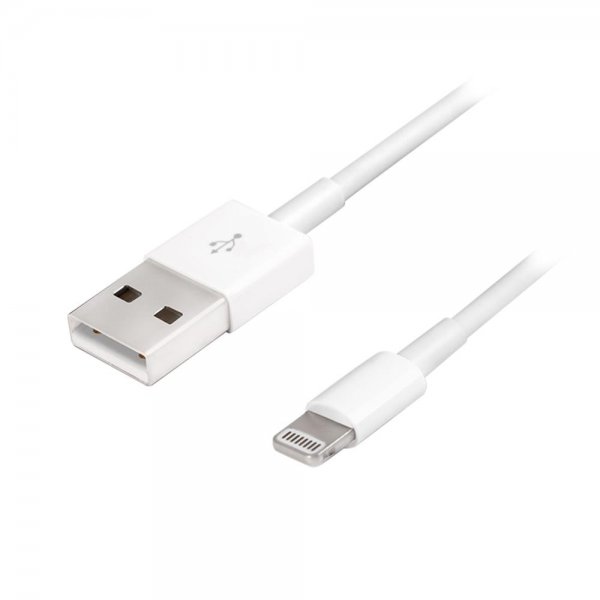 LogiLink Lightning-Kabel, Apple 8-Pin/M zu USB A/M, MFI, weiß, 1 m