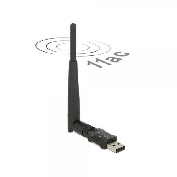 Delock 12462 WLAN USB Stick 433 Mbit/s 2,4 GHz/5 GHz