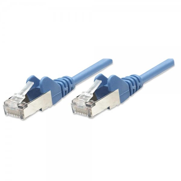 Intellinet Netzwerkkabel Cat5e SF/UTP Patchkabel CCA RJ45 10 m blau 330862