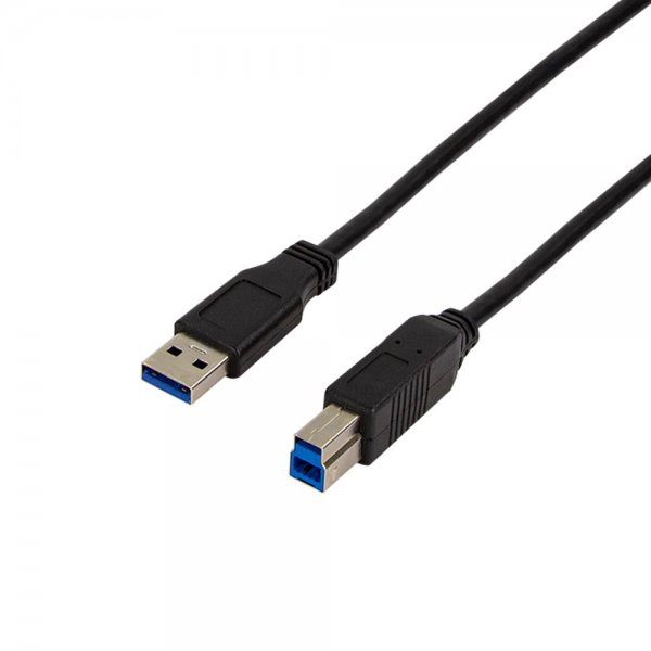LogiLink USB 3.0-Kabel, USB-A/M zu USB-B/M, schwarz, 3 m