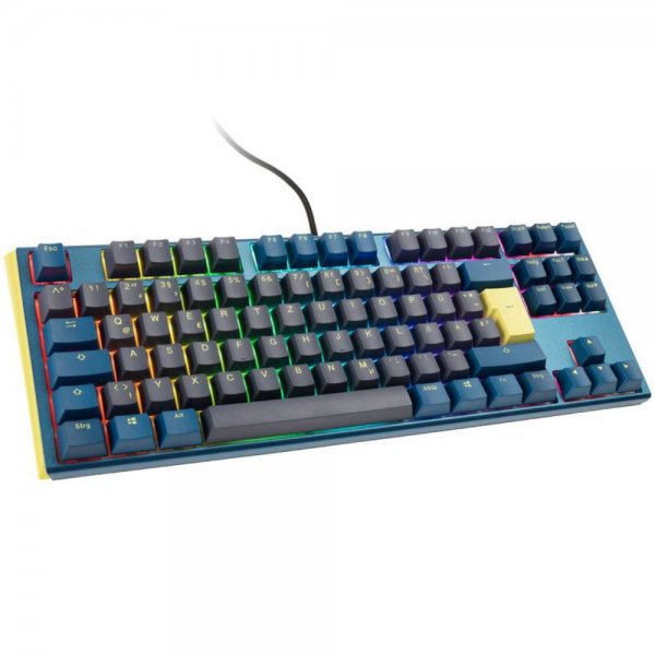 Ducky One 3 Daybreak TKL Gaming Tastatur RGB LED MX-Clear DE-Layout QWERTZ beleuchtet