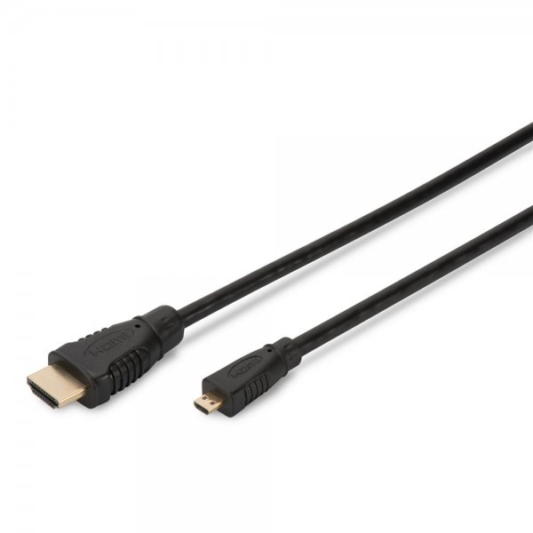 HDMI High Speed with Ethernet Anschlusskabel, Typ D/St # AK-330109-010-S