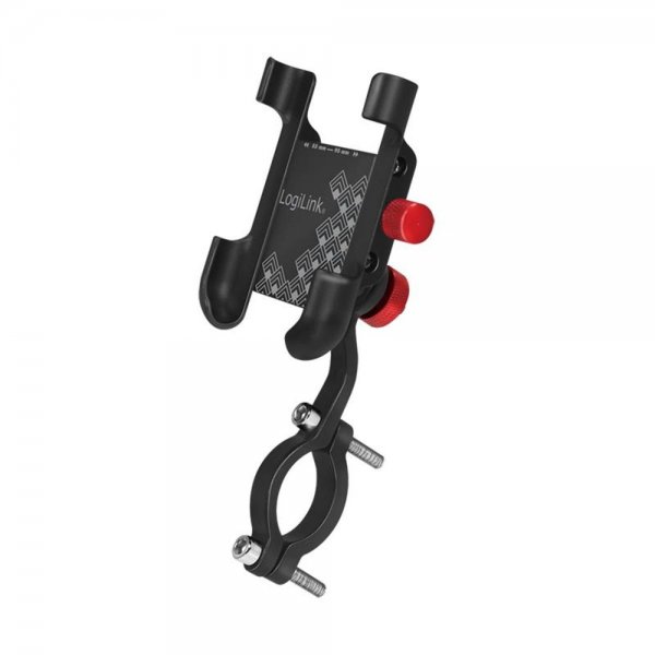 LogiLink AA0148 Smartphone Fahrradhalterung, 360 degree, straight, aluminum, black/red