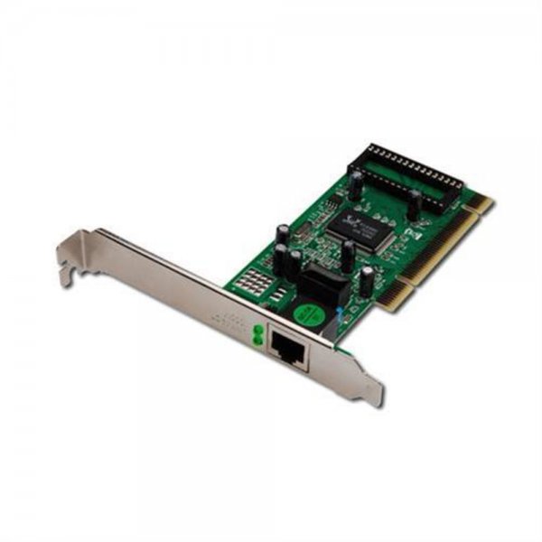 DIGITUS Gigabit LAN PCI Netzwerkkarte 10/100/1000 DSL Realtek + Low Profile