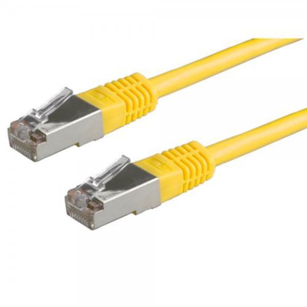 ROLINE Patchkabel Cat5e FTP Netzwerk LAN Kabel Gelb 5m geschirmt