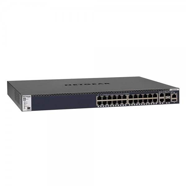 Netgear M4300-28G gemanaged L3 Gigabit Ethernet (10/100/1000) 1U Schwarz