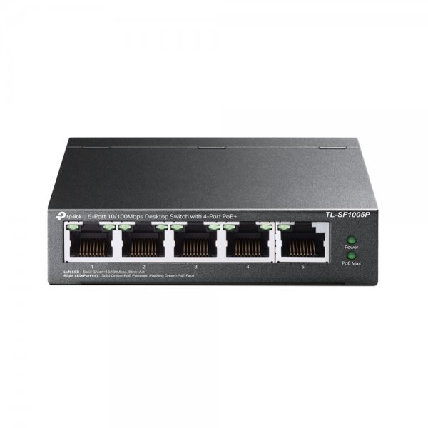 TP-Link TL-SF1005P 5-Port Desktop-PoE-Switch 4-PoE-Port