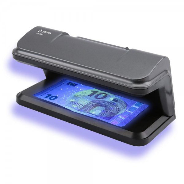 Olympia UV 587 Geldscheinprüfer USB Prüfgerät Lampe mit UV LED zur Überprüfung von Geldscheinen